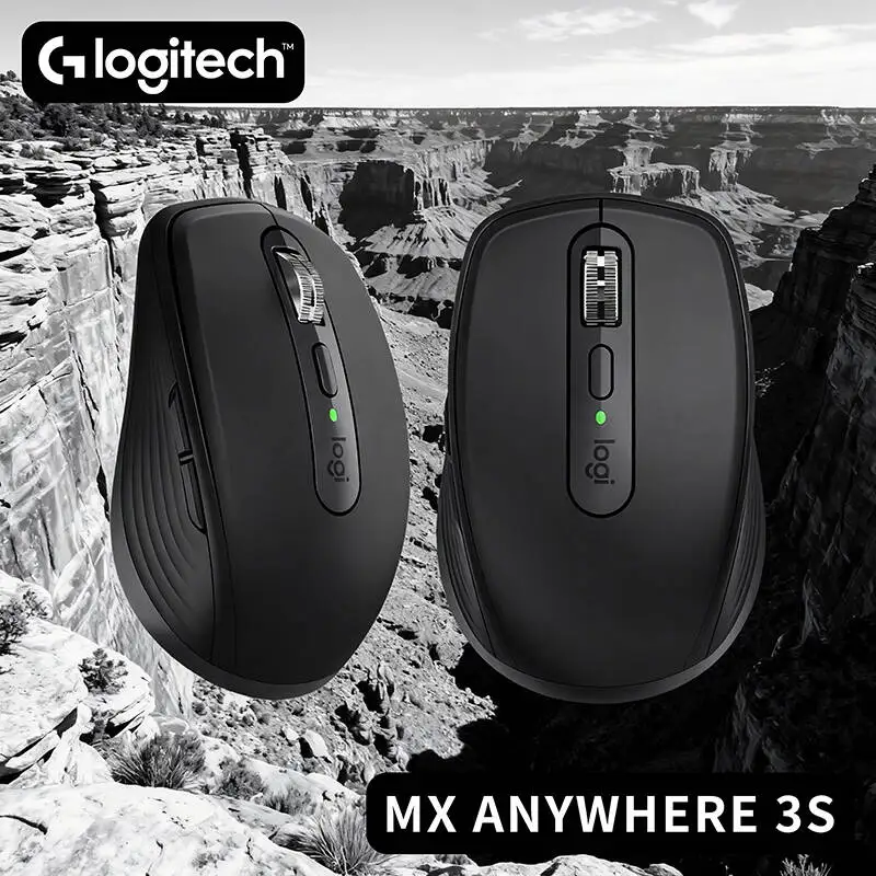 Logitech MX Anywhere 3S Productivity Mouse - 8K DPI Darkfield, MagSpeed Hyper-Scroll, USB-C Quick Charge, Compact Design