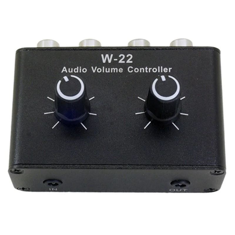 W-22 Passive Stereo Volume Audio Adjustment Controller Left And Right Channel Independent Adjustment-Y47A