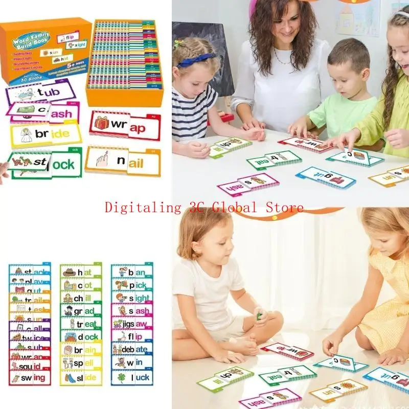 Phonics Flash Cards Lees en rijm Books Sight Words Flash Cards Letter Sounds Flash Cards For Kids Learning