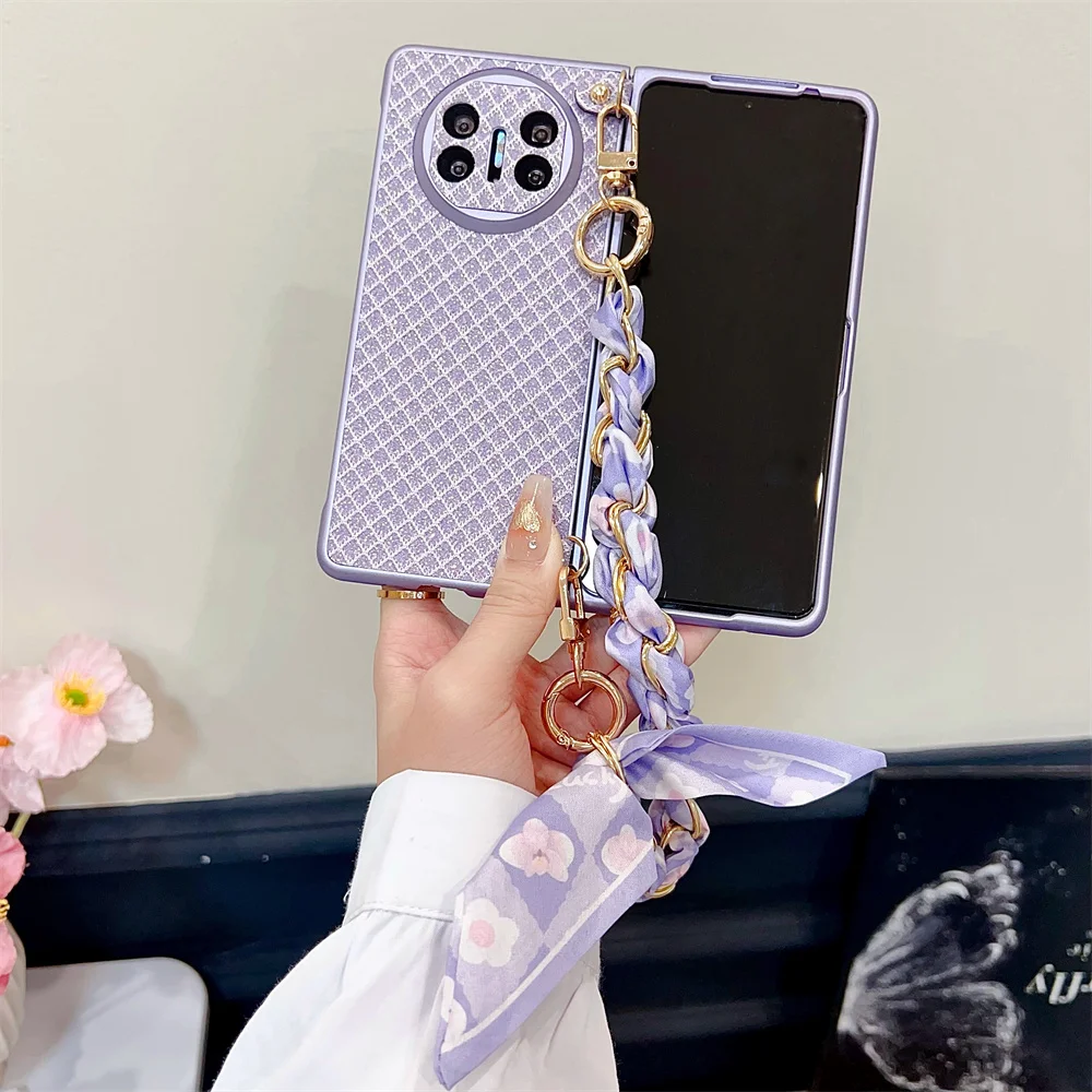 

Fashion Scarf Bracelet Phone Case For HuaWei Mate X3 X5 PC Hard Shell Protective Back Cover