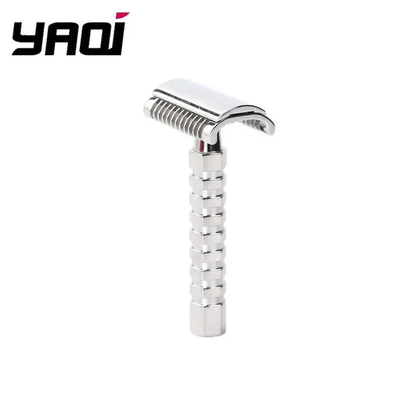 Yaqi Duomo Double Edge Stainless Steel Safety Razor Classic Comfortable Handle for Men And Women Shaving Razor