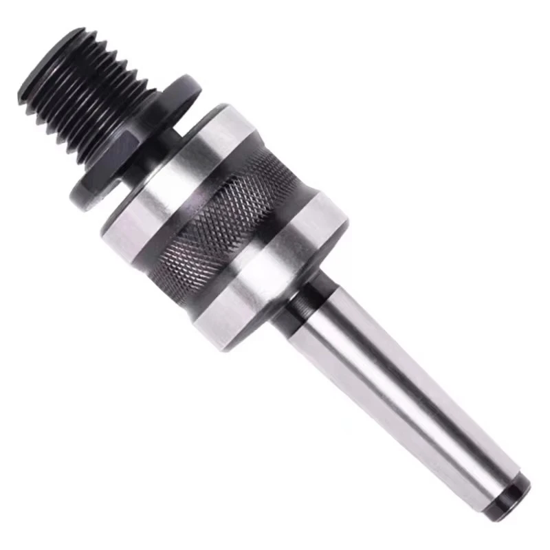 Woodworking Live Tailstock Chuck Adapter to 1' X 8TPI Thread Shaft with MT2 #2 Morse Taper Mount Lathe Accessories 45# Steel