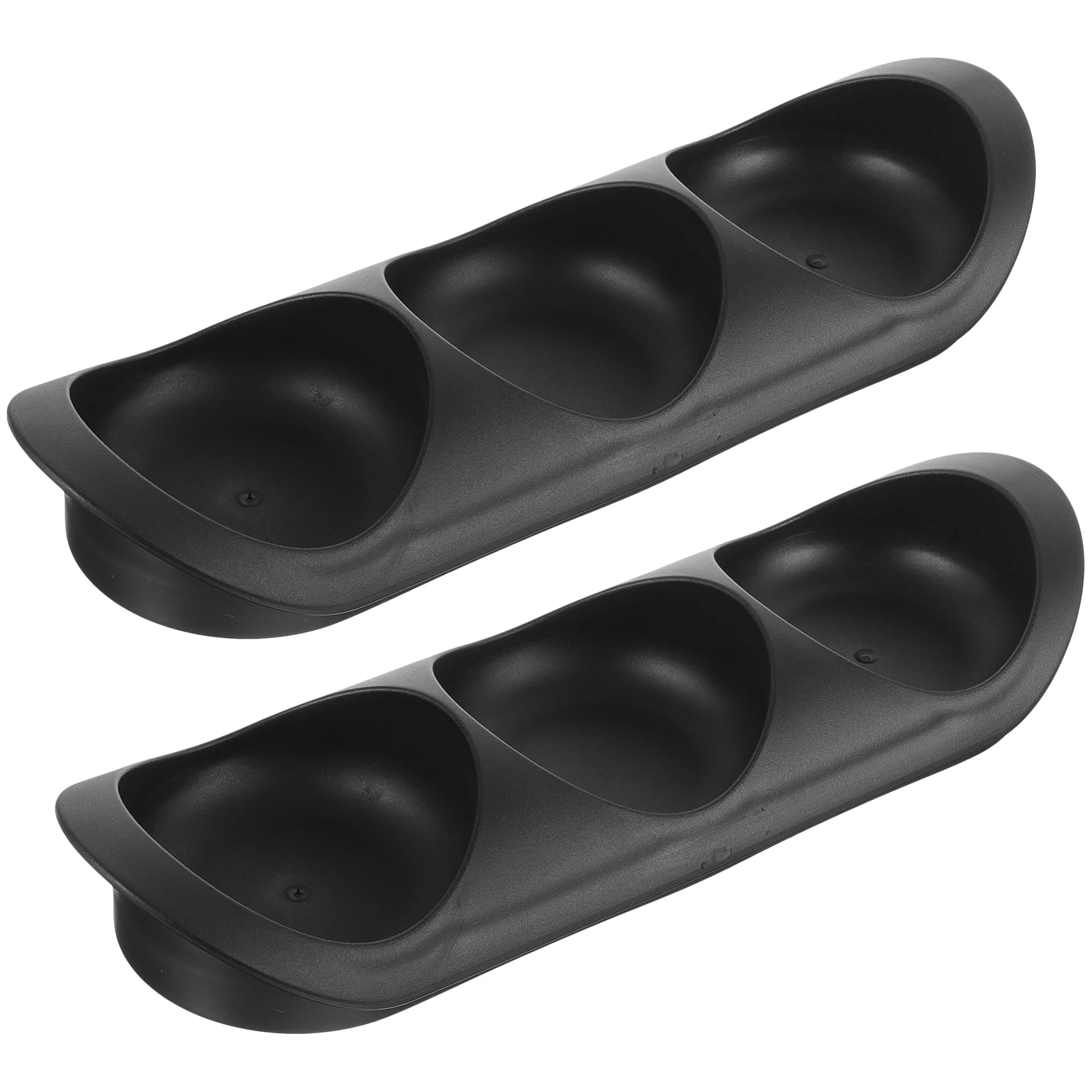 

2pcs Condiment Trays Seasoning Plates Pp Material Household Sauce Dishes Multi Purpose Dipping Bowls For Kitchen