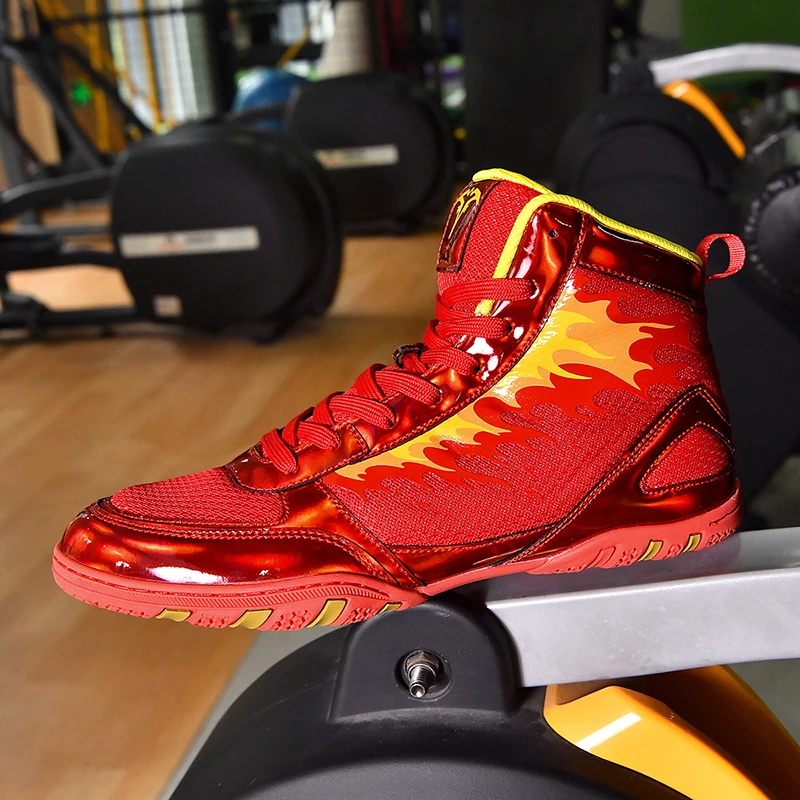 

Original Brand Unisex Wrestling Sneakers Competition Sport Gym Training Shoe Comfortable Wearable Boxing Fighting Boots 38-46