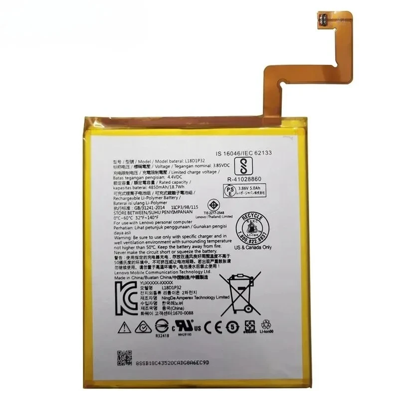 2026 NEW   L18D1P32 Battery For Lenovo Tab M10 TB-X505X X505L X505F TB-X605L TB-X605F TB-X605M Batteries  in stock