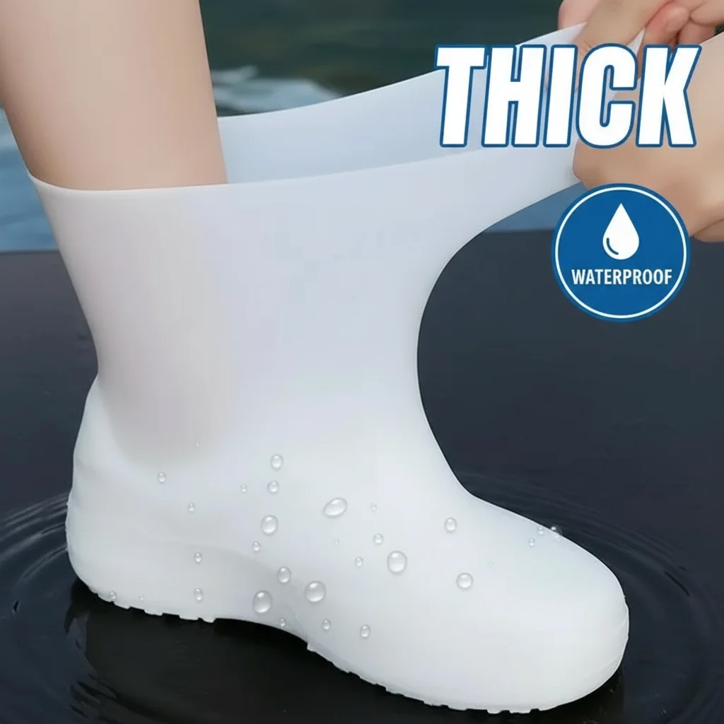 Waterproof Anti-slip Shoe Covers - Thickened Wear-resistant Rain Shoe Protector for Outdoor & Household Dust-proof Boot Covers