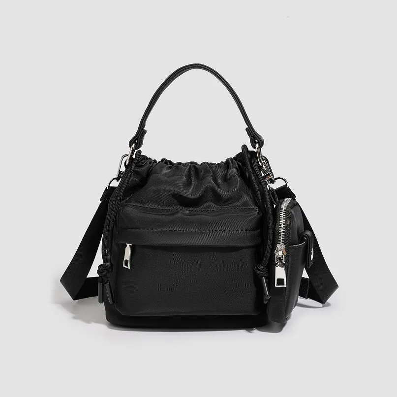 

Drawstring Women Handbags Korean Style Women Shoulder Bags Retro Ladies Side Bags