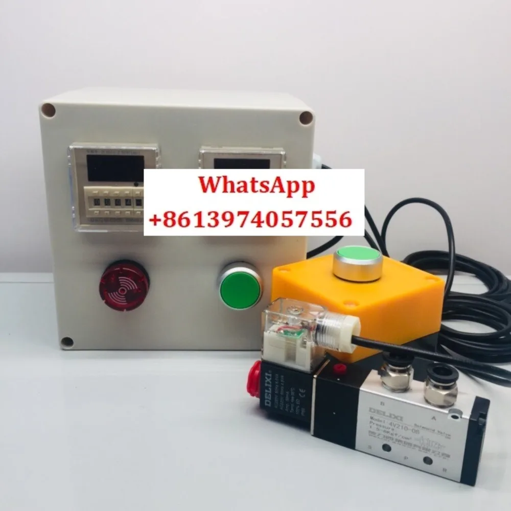 

valve Cylinder timing counting switch Automatic reciprocating valve Pneumatic 4V210 reversing spraying electric push rod
