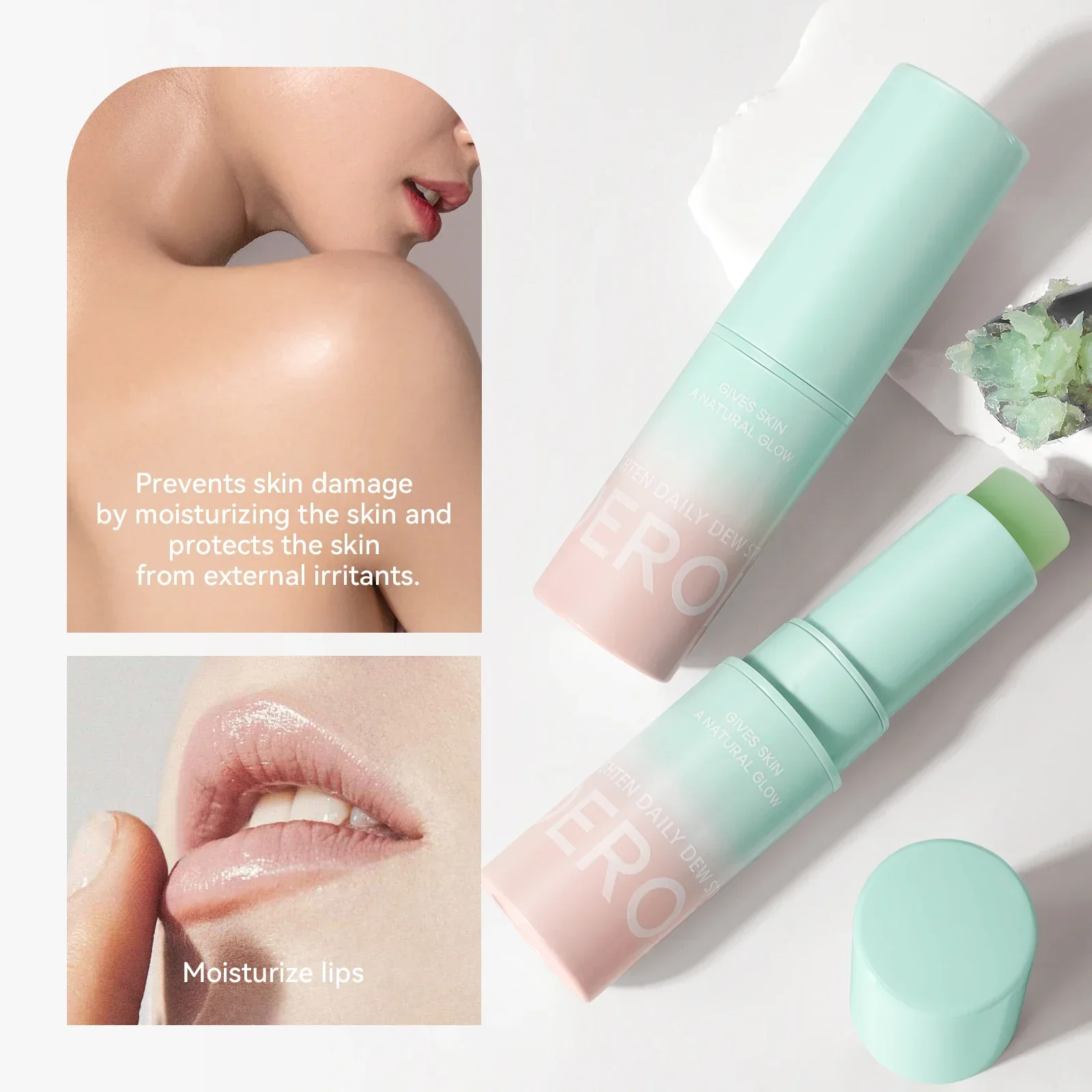 Mint Moisturizing Multi Balm Stick Anti-Wrinkle Hydrating Brighten Dull Skin Tone Cream Easy to Absorb Makeup Cosmetics 7g