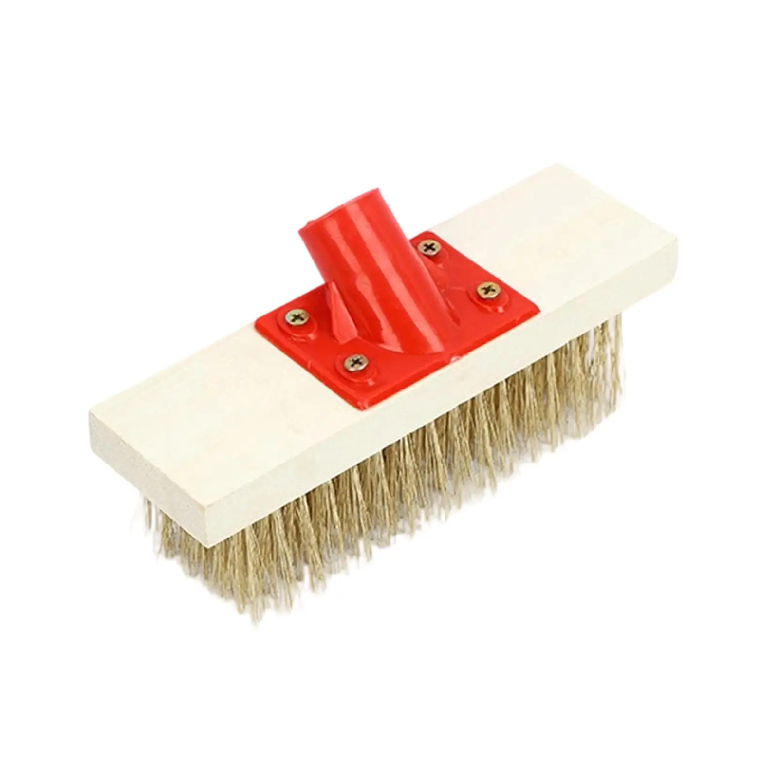 Wire Brush Rough Grout Brush Tough Deck Scrub Brush Head Push Broom Scrubber Brush for Cleaning Cement Kitchen Outyard Patio
