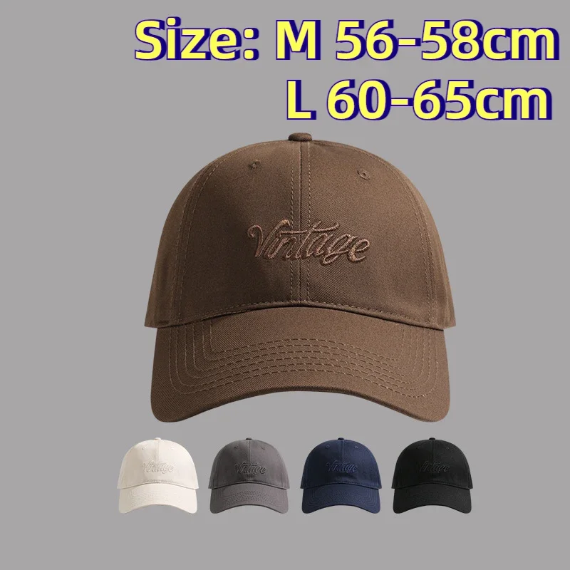 

XXL OverSize Baseball Caps Letters Big Head Soft Cotton Extra Large Size Women's Low Profile Golf Hats Big Size Caps For Men