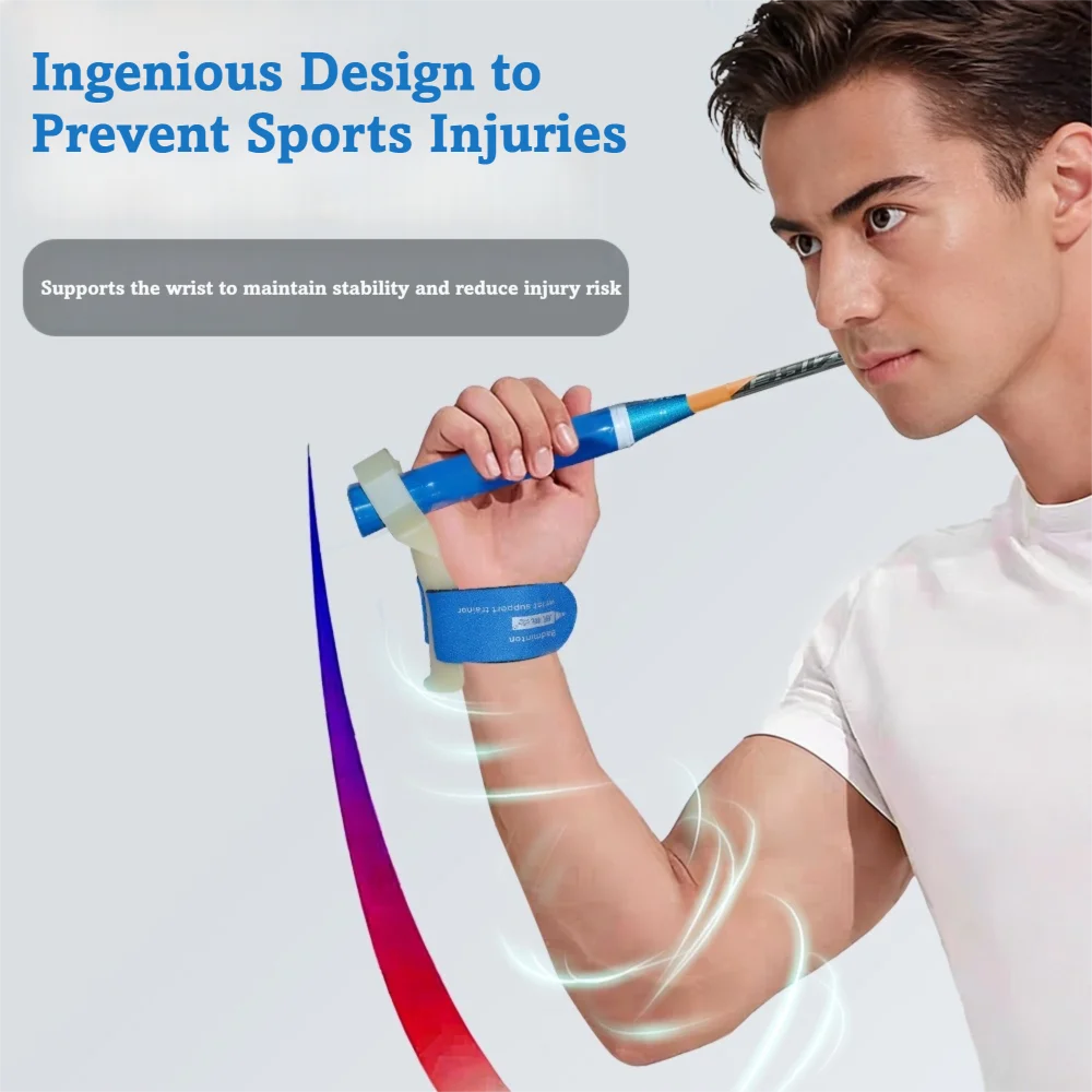 Strong Support Badminton Wrist Support Easy to Wrap Soft Wrap Wrist Support Trainer Stabilizes Wrist Badminton Stable Swing
