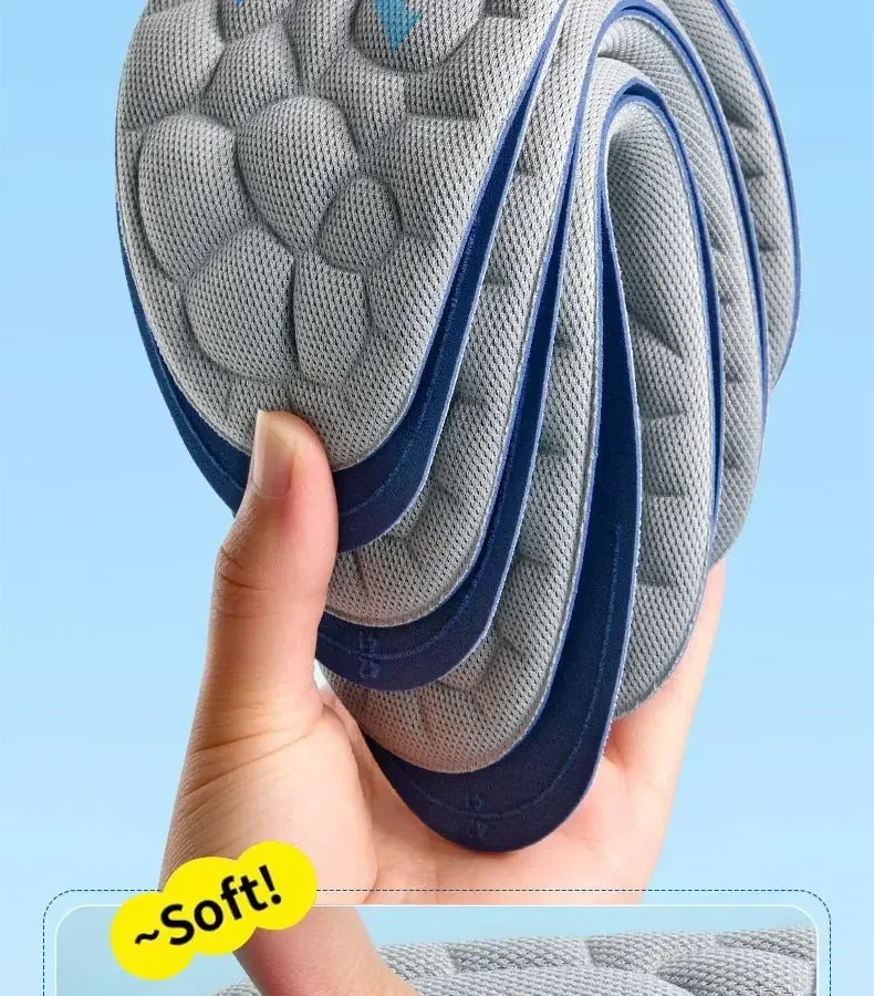 Weiche Sport-Einlegesohlen Unisex Fußmassage-Einlegesohlen Beifuß-Deodorierende Schuhpolster 2 Stück/6 Stück – Detail 7