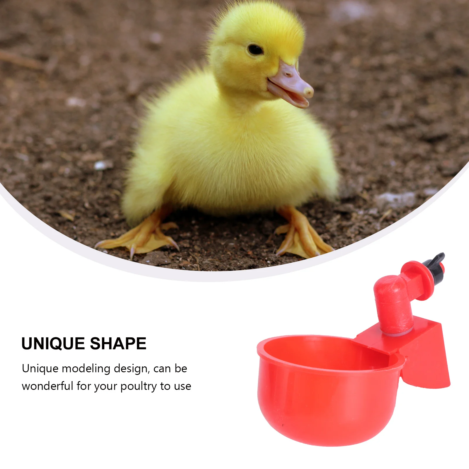 

2Pcs Automatic Drinking Bowl Poultry Waterer Durable Safe Environmental Protection for Chicken Ducks Pigeon Feeder Dispenser