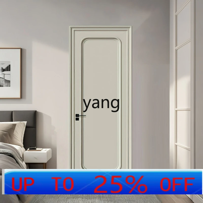 LH  silent French retro bedroom door solid wood composite room door