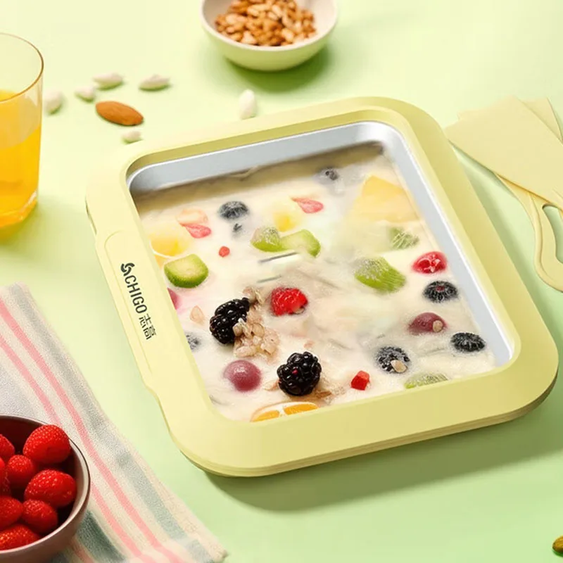 "Zhigao 튀긴 요구르트 기계, 튀긴 얼음 기계, 어린이 DIY 튀긴 우유 기계, 가정용 휴대용, 수제, 인터넷 유명