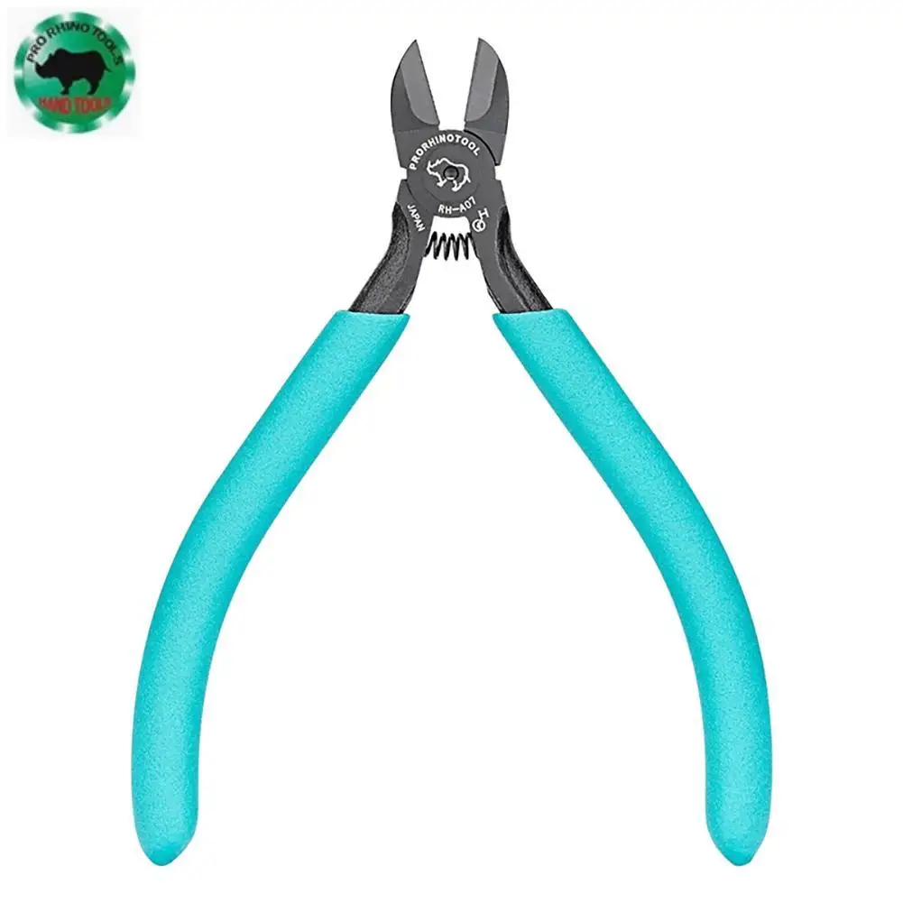 RHINO RH-A07 (5-дюймовые) плоскогубцы с диагональным носом из вольфрамовой стали, 125 мм для резки проволоки до 0,8 мм