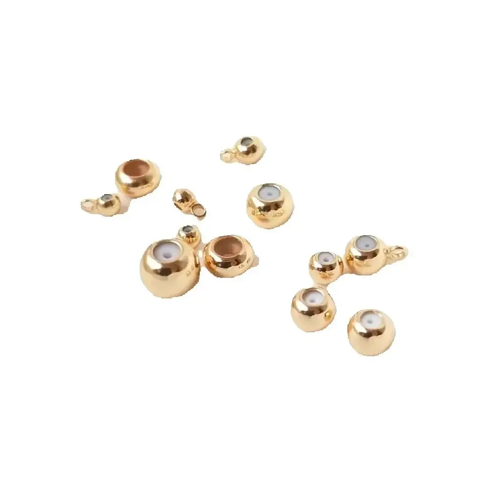 14 К Золотая лента, подвесная силиконовая гелевая заглушка, регулируемая бусина, позиционирующий браслет-цепочка, счеты, бусины, аксессуары «сделай сам»