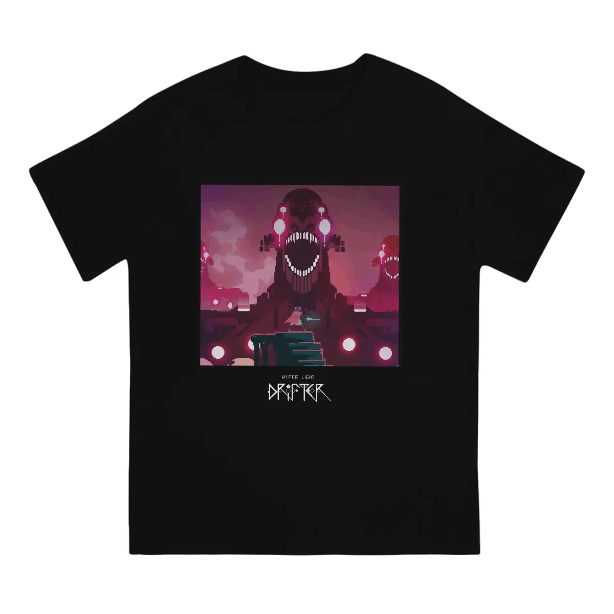 Hyper Light Drifter Newest TShirt for Men Drifter Round Collar Basic T Shirt Hip Hop Birthday Gifts Streetwear