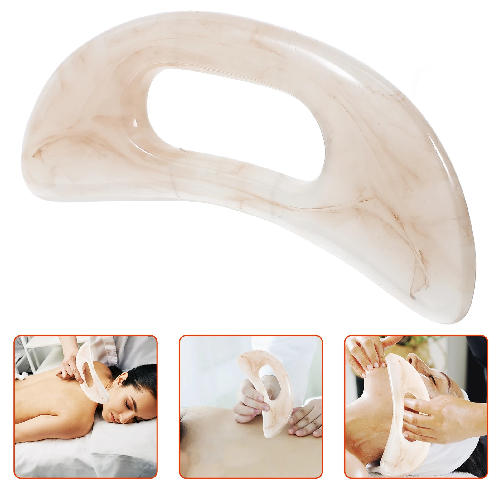 

Body Massage Tool Resin Scraper Unique Shape for Full Body Muscle Scraping Neck Shoulder Fatigue Relief Portable Lightweight