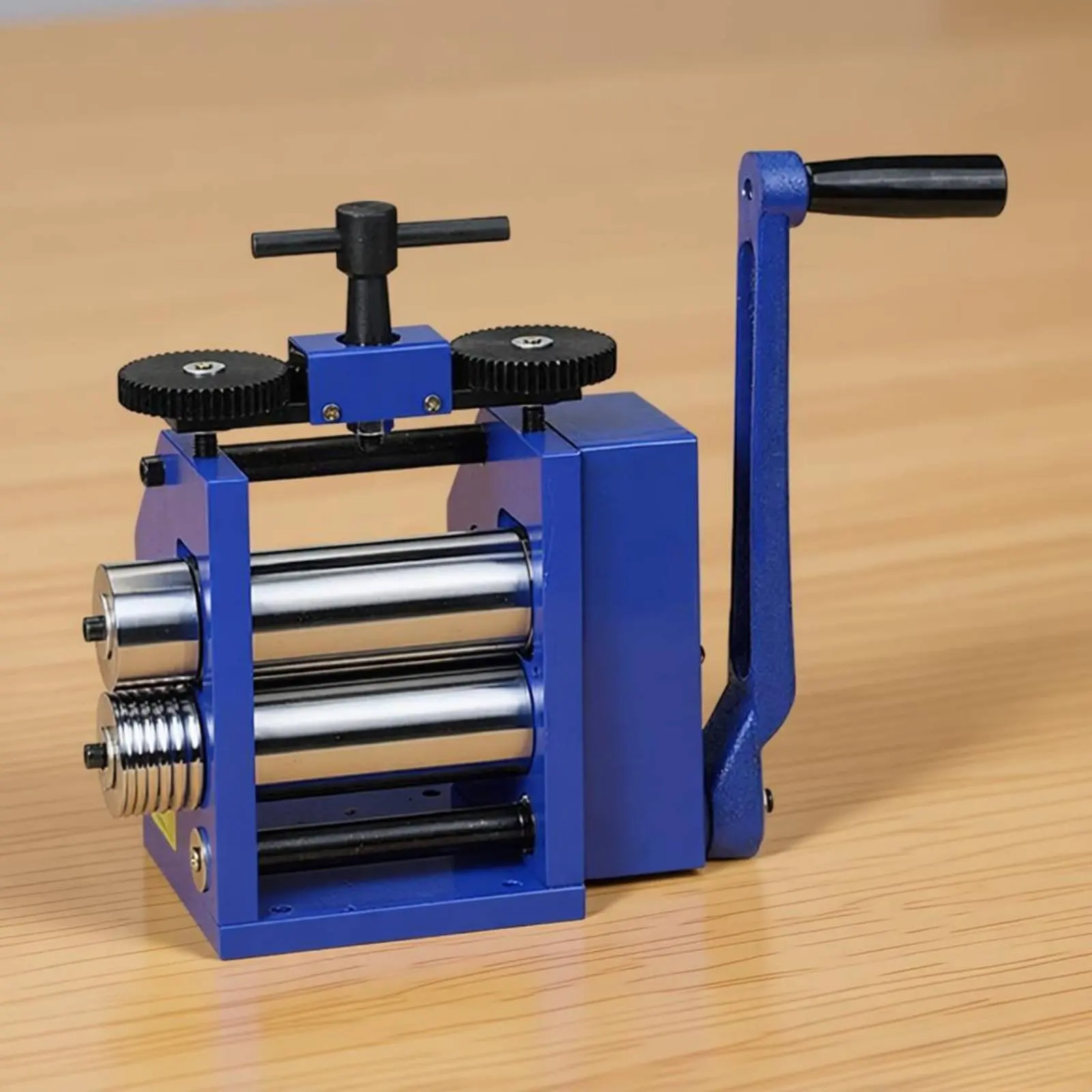 Manual Rolling Mill Labor-Saving Design Multi-Function Rolling Mill Jewelry Press Machine Gear Reduction Hand Crank Metal view 5