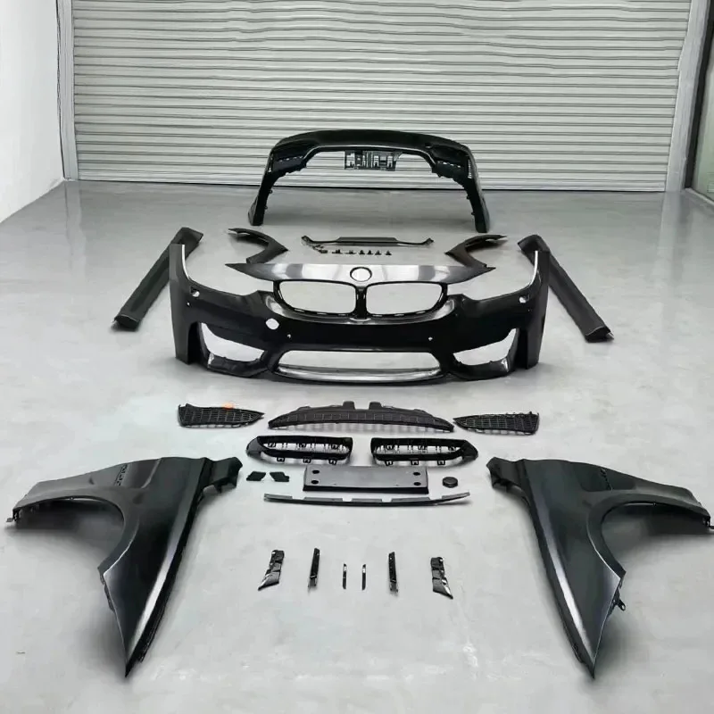 

For 3 Series F30 F35 2013-2019 Upgrade to M3 Style 1:1 Wide Body Kit Front Rear Bumper Auto Tuning Accessories