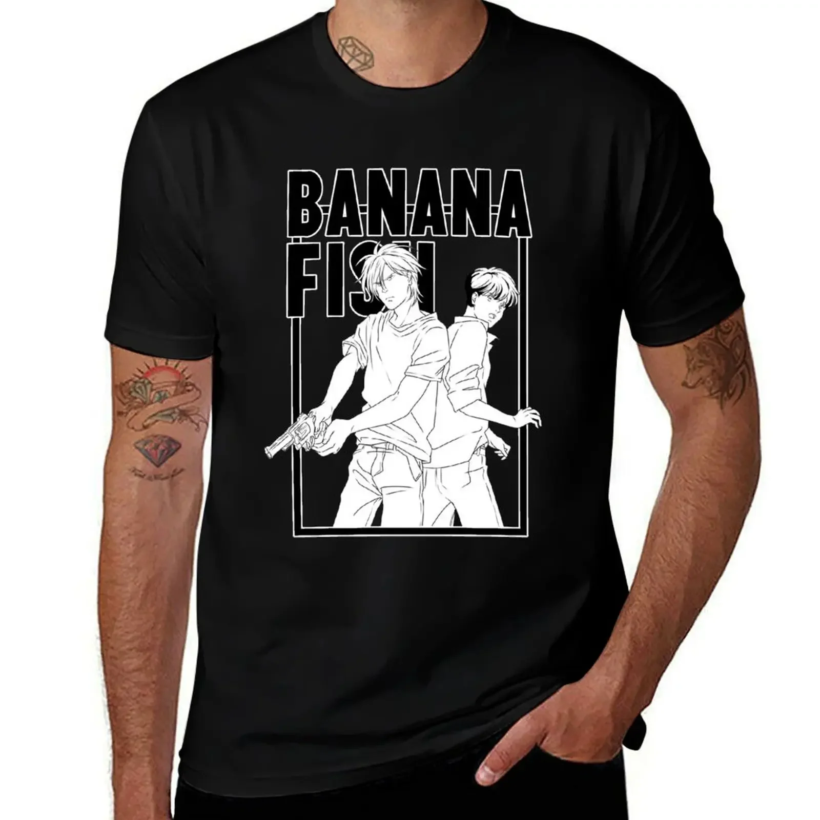 

BANANA FISH T-Shirt graphics customizeds vintage clothes summer tops fitted t shirts for men