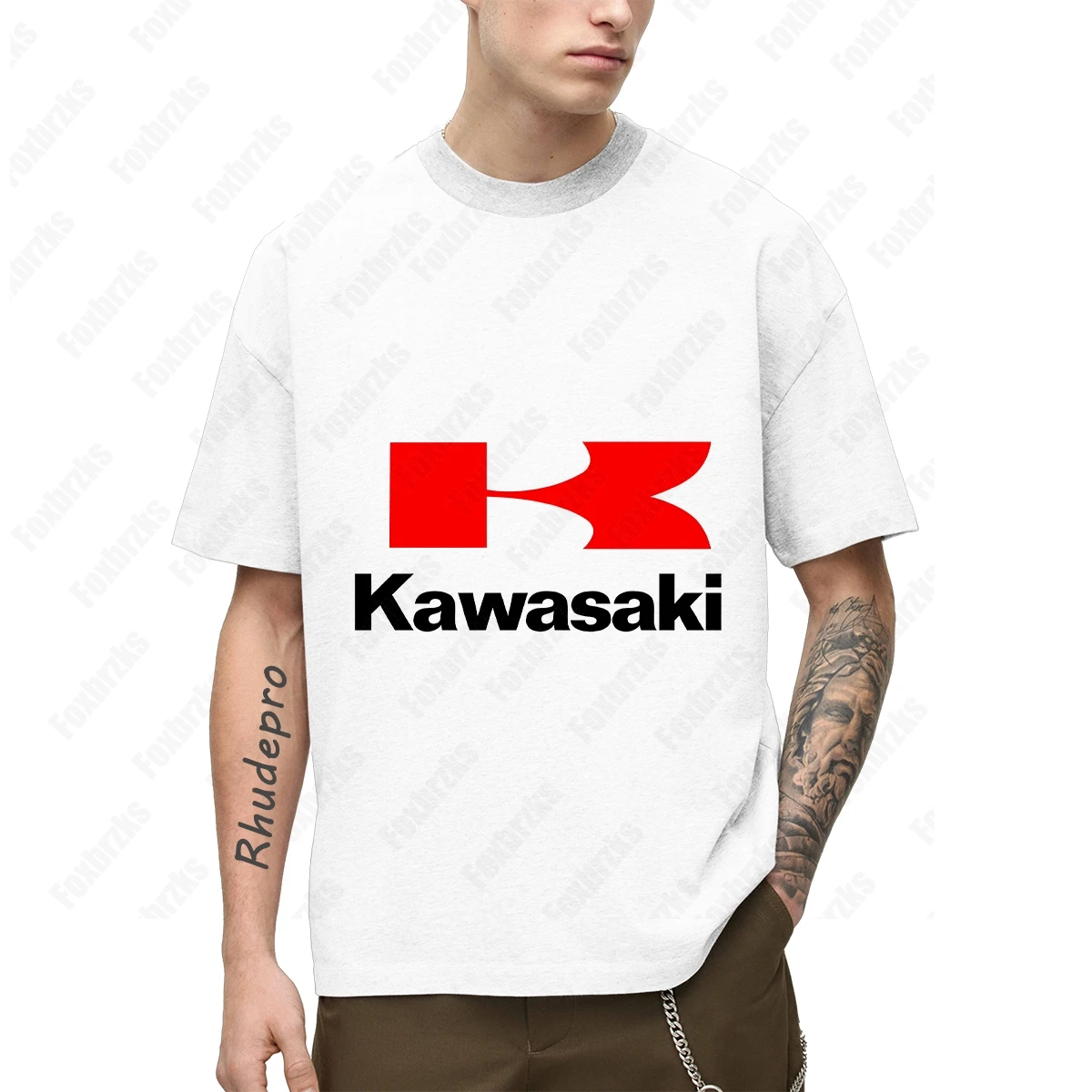 New Summer All-match Kawasakis Motorcycle Short-sleeved T Shirt For Men And Women Racing Fans T-shirt Cycling Half-sleeved