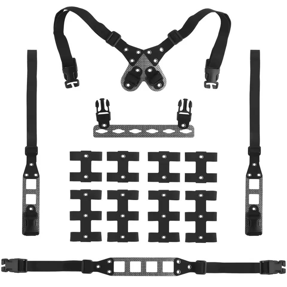 

Tactical Chest Rig Lightweight Modular DIY Free Combination Molle Pouch Quick Release Modular Chest Rig Gear Hunting Accessories