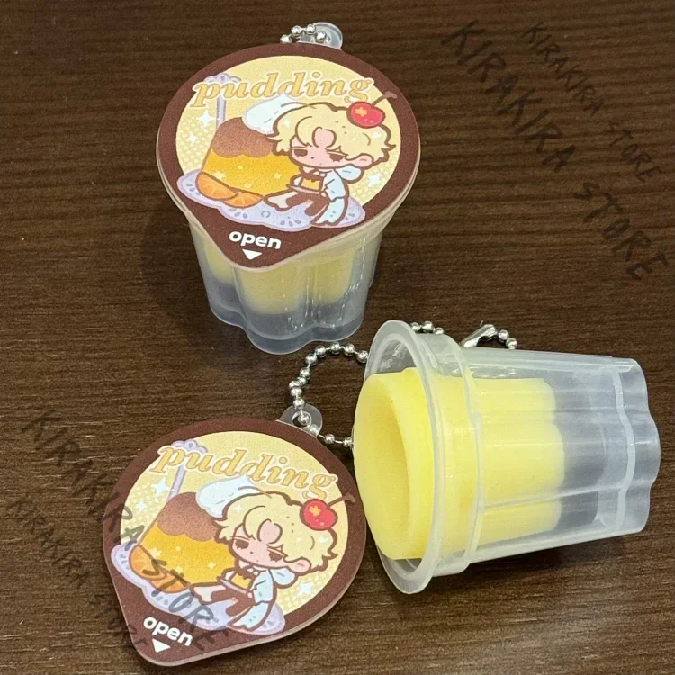 

Alien Stage Luka Cosplay Pudding Shaped Pinch Pendant Anime Keyring Hanging Drop Cartoon Keychain Kawaii Xmas Gifts