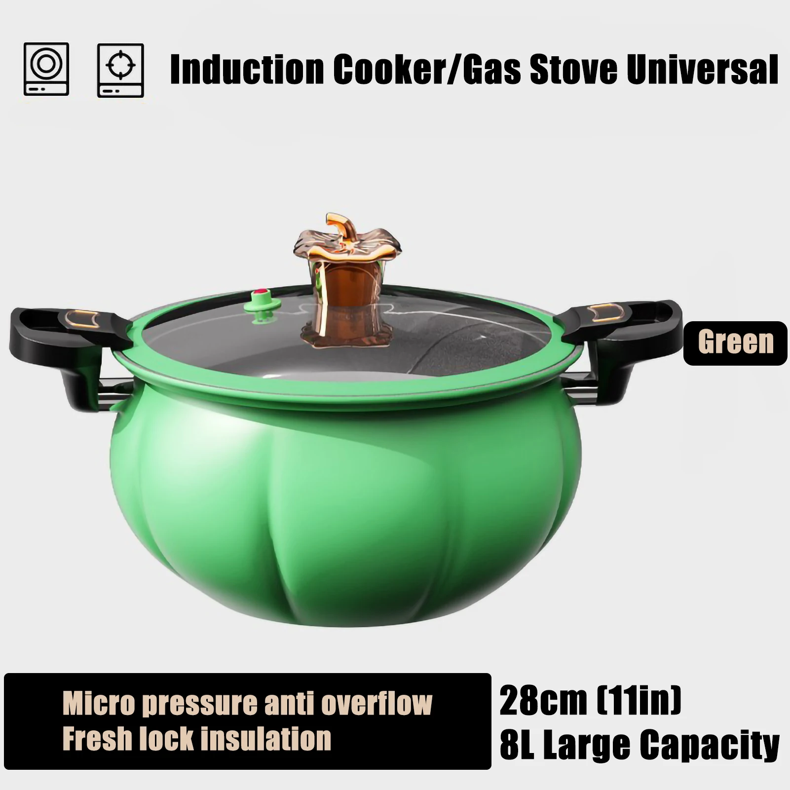 Pumpkin Micro Pressure Pot New Home Type Soup Pot Multifunctional Non Stick Pot Gas Stove Universal Soup Pot