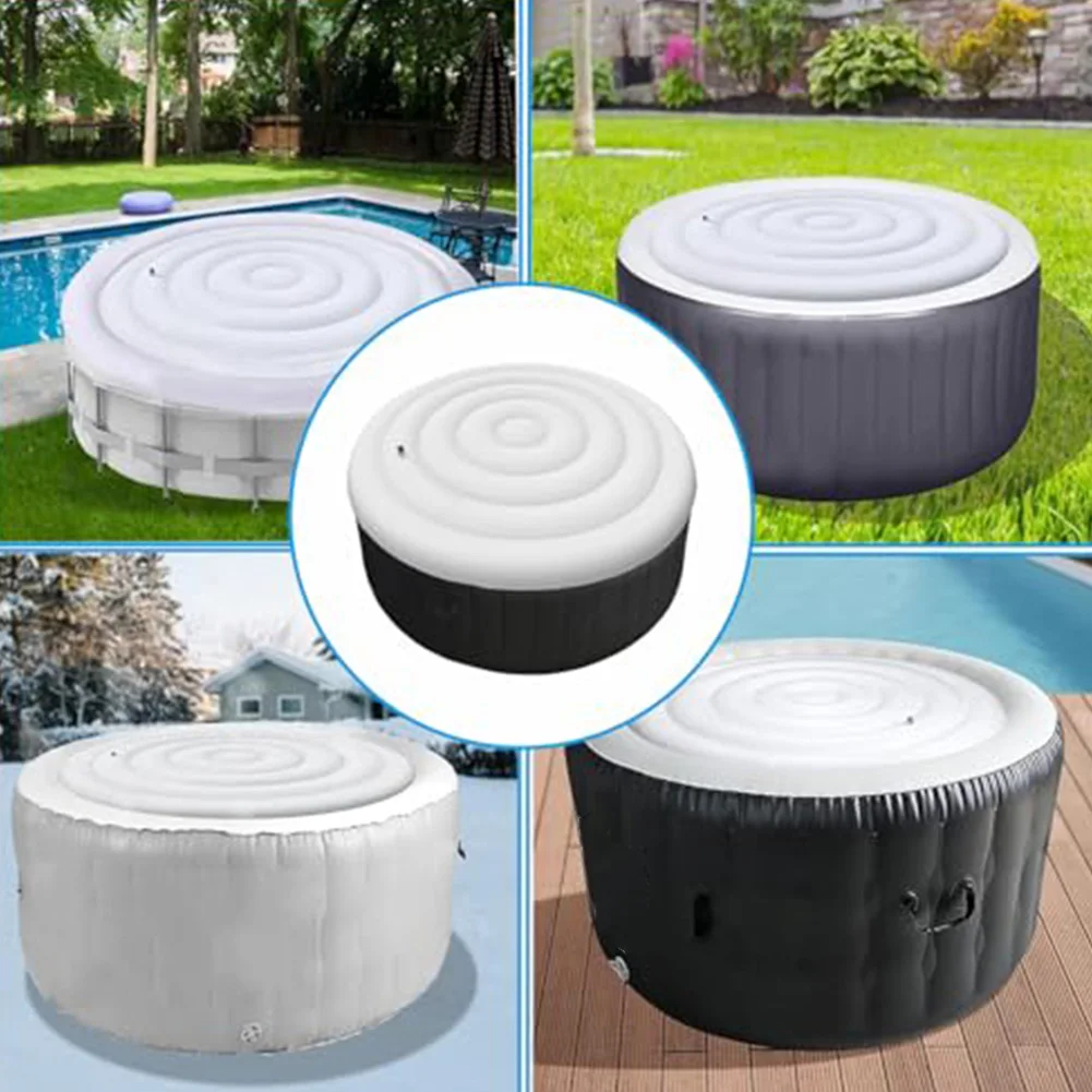 Quick Inflate Cover Energy-Saving Cover 145cm Diameter Compatible With Round Bathtubs Minimizes Maintenance Bathtub Cover