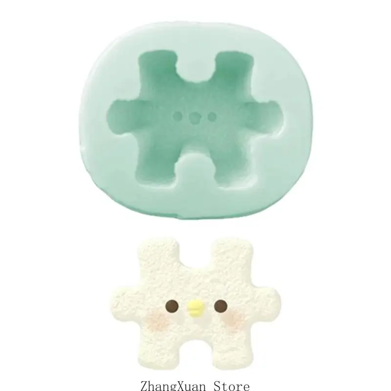 Flexible Kerzenherstellungsform, Cartoon-Puzzle-Silikonform zur Herstellung von Kerzenseife, 3 x – Detail 2