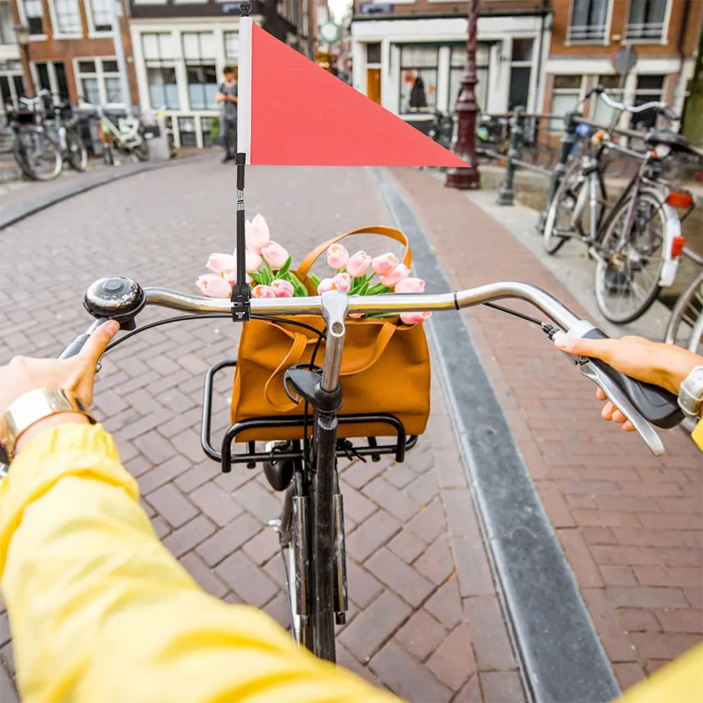 

5 Sets Bicycle Flag Advertising Bicycles Handlebar Bike Easy Installation Kids Flags Polyester Cycling Safety
