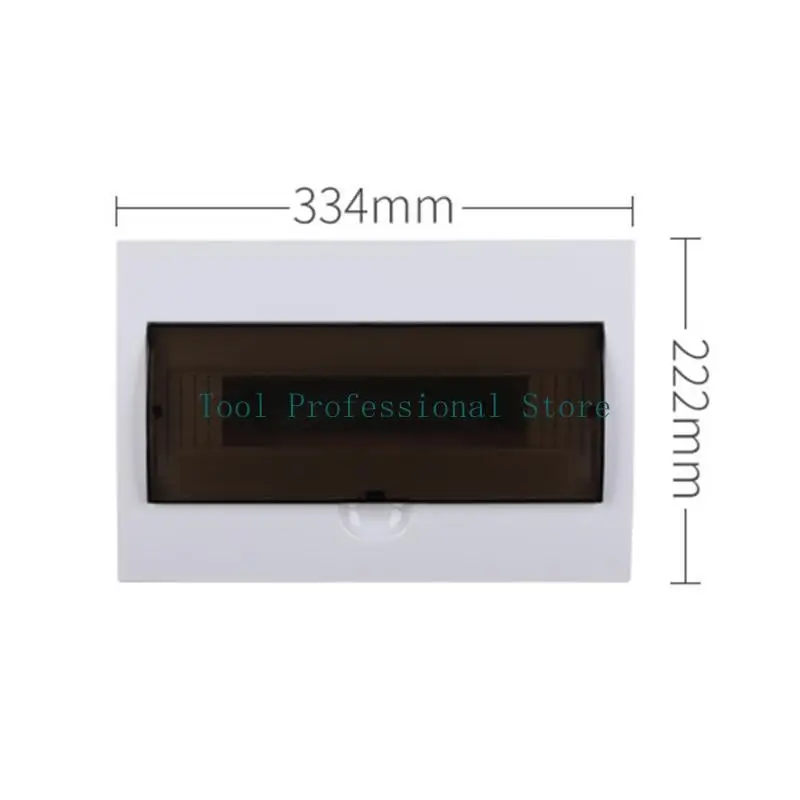57QF Distribution Box Indoor Wall Mount Plastic Box for w/ Electric Transparent Cover