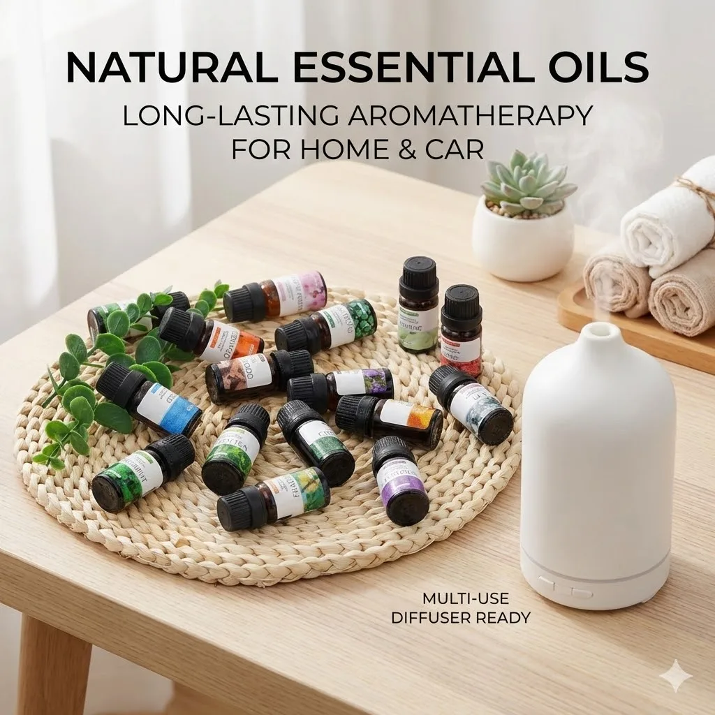 10ml Pure Natural Plant Essential Oil Aromatherapy Oil for Bedroom Bathroom Car Air Freshener Fragrance Oil Aromatic Oil - view 5