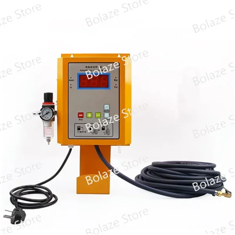 Fully automatic auto tire shop inflator pump