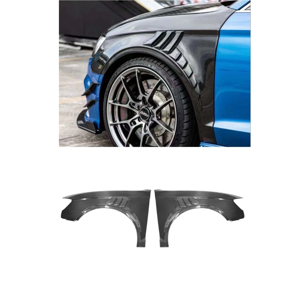 

A3 S3 Carbon Fiber TK Style Body Kits Fender for A3 S3 8V 2017-2019 Side Air Vent Fender Car Exterior A3 Fender Trims Cover