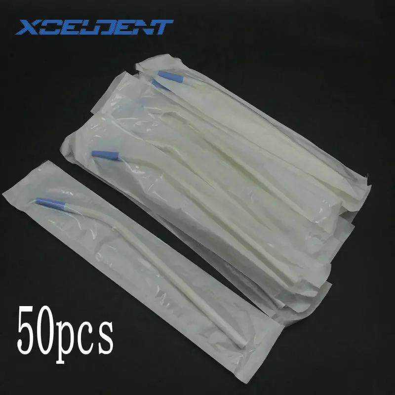 Dental Clinic Disposable Surgical Suction Tips Suction Tube Long Slim type 50pcs