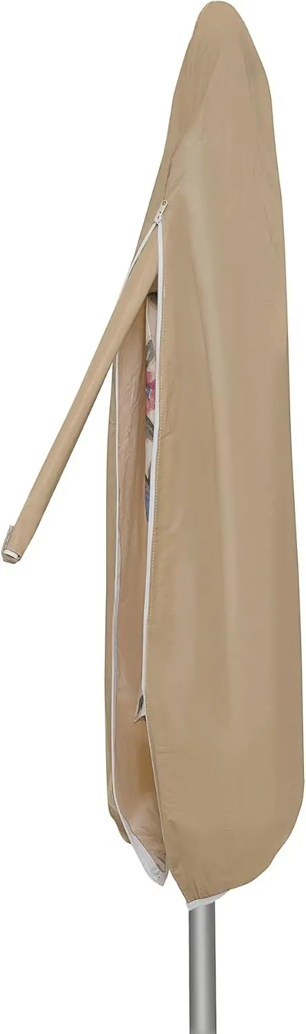 

Patio Umbrella Cover 8.5-11 Ft, Weatherproof Protection for Rain Snow Sun Dirt, Tan