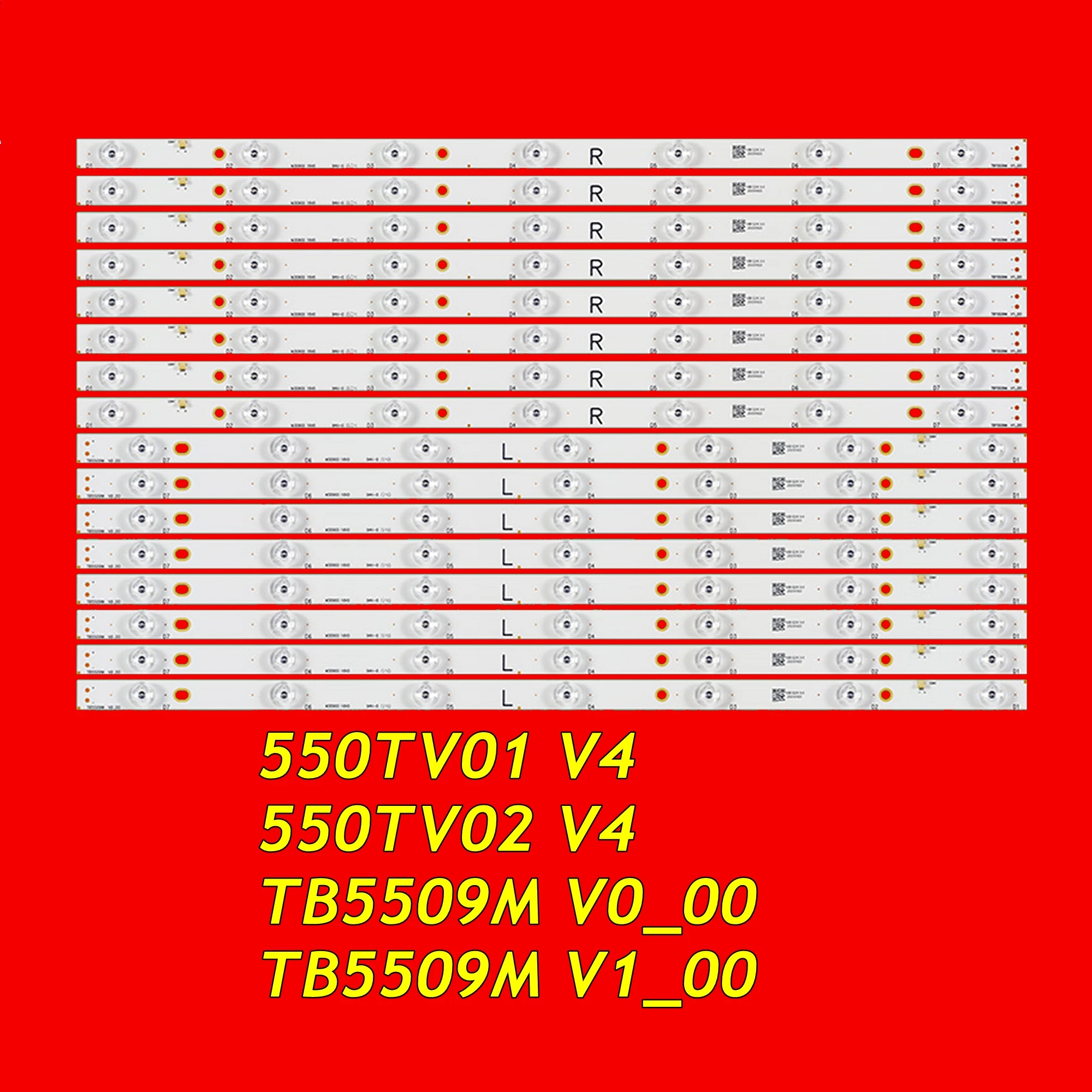 

LED Backlight Strip for TX-55DS500E TX-55DS500B TX-55DS503E TX-55AX630E TX-55DSU501 TX-55DXU601 TX-55DX600B TB5509M V1_00 V0_00