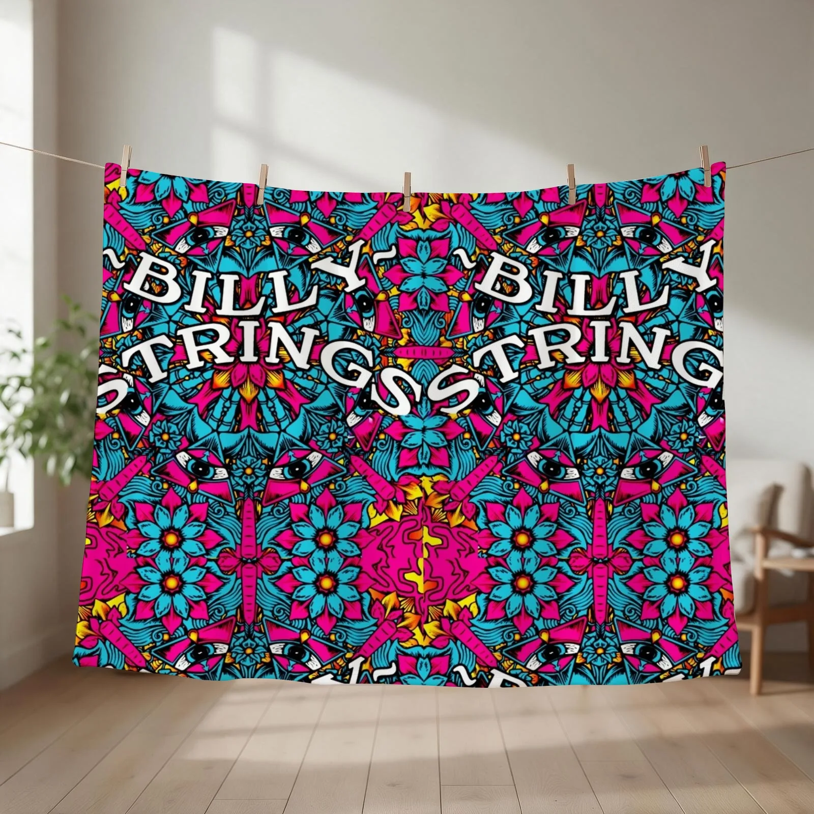 Billy Strings Throw Blanket couch cozy soft plush fuzzy picnic outdoor blanket