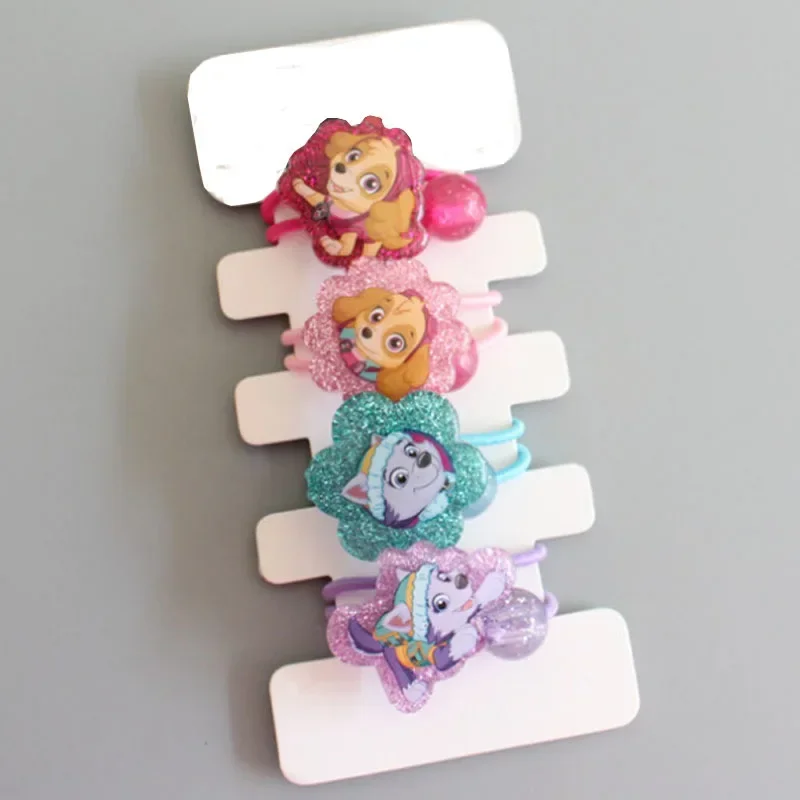 Paw Patrol Girls Cartoon Resin Hairpin Jewelry Hair Rope Ring Kids Accessories Hairpin Cute Headdress Patterned Hairpins Gift