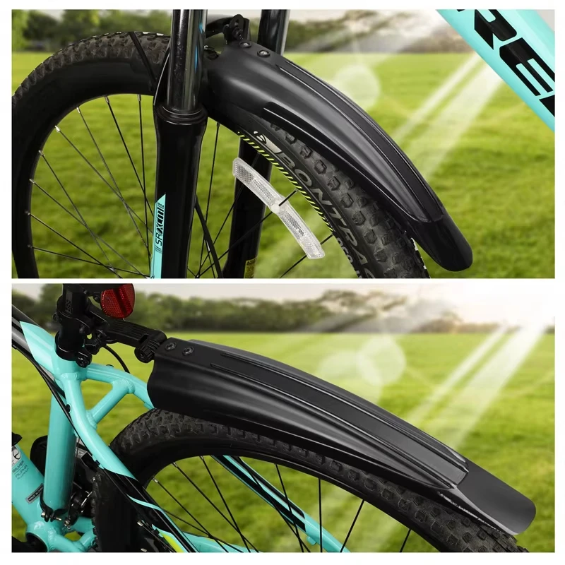 ﻿ ﻿ 2pcs Bicycle Mudguard Mountain Road Bike Fenders Mud Guards Bicycle Mudguard Wings For Bicycle Front Rear Fenders Accessorie