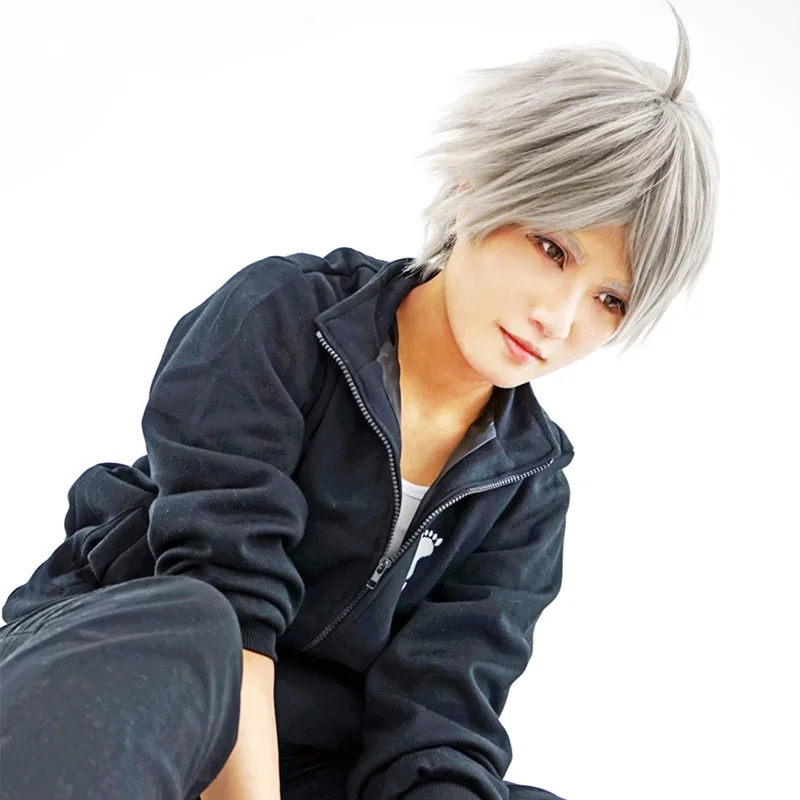 Volleyball Jungen Koji Sugawara Cosplay Perücke Anime Falsches Haar Hochtemperatur Seide Rose Innere Netzwerk Cosplay Perücke