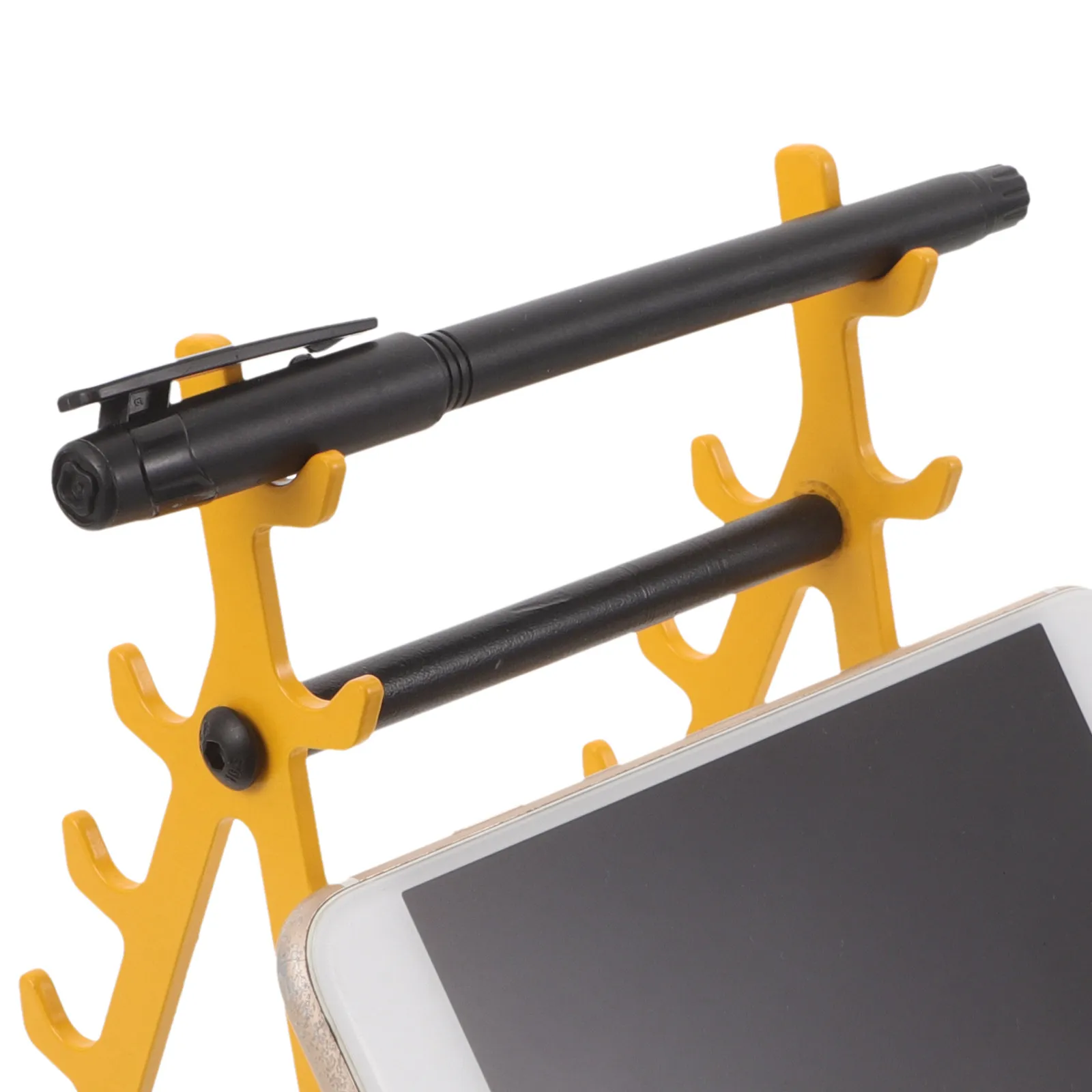 Mini Squat Rack Barbell Pen Holder Fitness Theme Desk Organizer Phone Stand Office Decor for Workstation Gym Themed Pen Holder