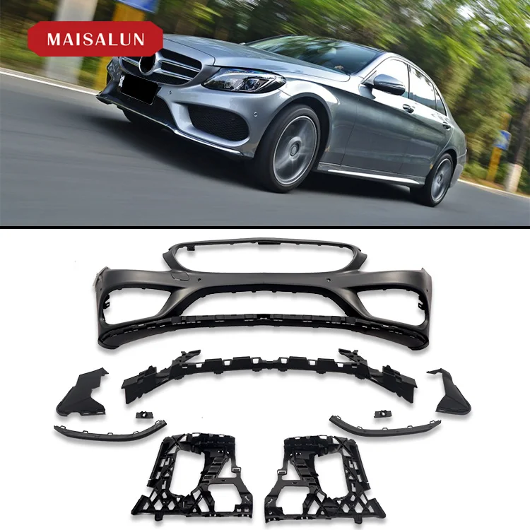 Body Kit C63 W205 C63 Facelift Body Kit For Mercedes Benz Front Rear Bumper Diffuser Body kit