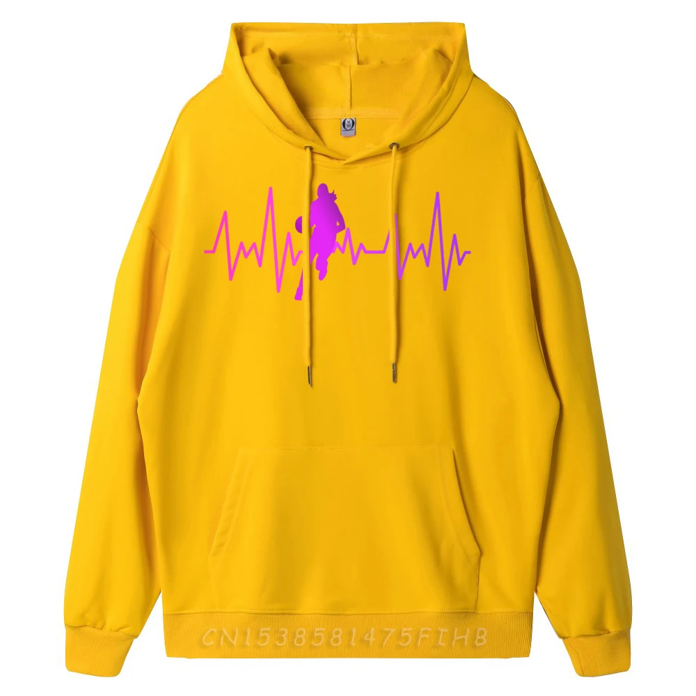 Basketball for Women and Girls Heartbeat Graphic Shirts Men SKIN-FRIENDLY Sweatshirts For Men Mother's Day