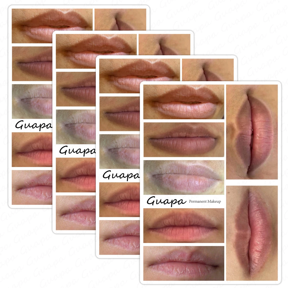 Multifunctional Lip Practice Skins Double-Sided Realistic Texture with Unique Lip Design For Permanent Makeup Tattoo Lip Shading