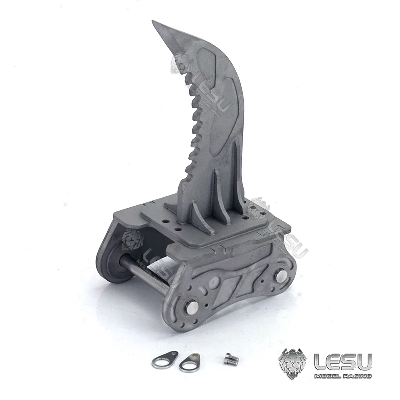 LESU Metal Compactor Tree Dig Tool Curved Ripper Scarifier Grapple for 1/14 374F RC Hydraulic Excavator Model Spare Part TH19133